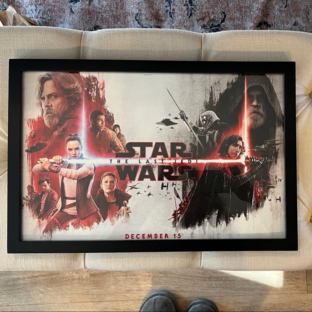 Star Wars The Last Jedi Framed 2017 Movie Poster